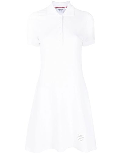 Thom Browne Flared Tennis Dress - White