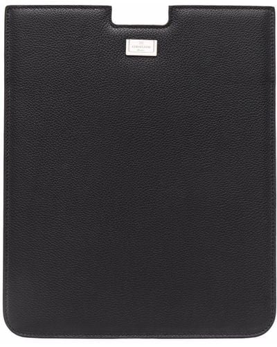 Corneliani Leather Laptop Sleeve - Black