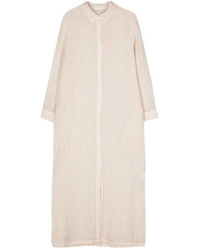 120% Lino Poplin Linen Dress - Natural