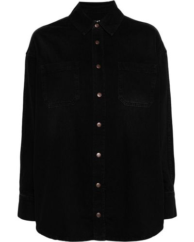 Ksubi Press-stud Cotton Shirt - Black