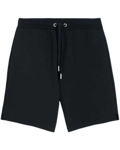 Ami Paris Ami De Coeur Cotton Shorts - Black
