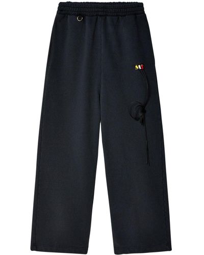 Doublet Rca Cable Embroidery Track Pants - Blue