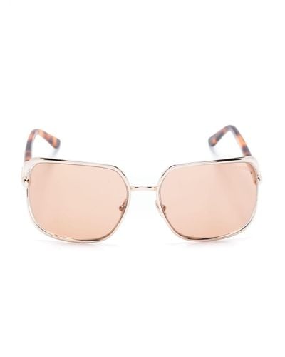Tom Ford Oversized-frame Metal Sunglasses - Pink
