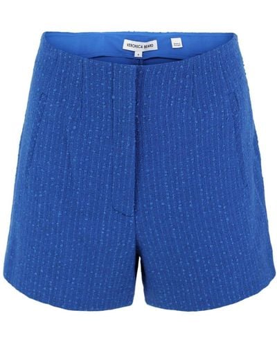 Veronica Beard Jazmin Tweed Shorts - Blue