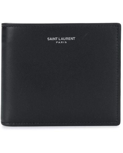 Saint Laurent イースト/ウエスト 二つ折り財布 - ブラック