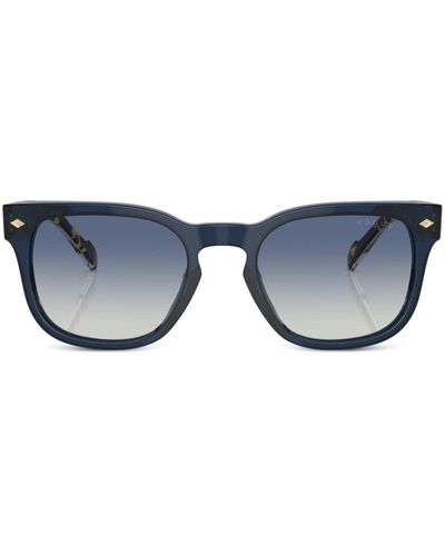 Vogue Eyewear Tortoiseshell-effect Square-frame Sunglasses - Blue