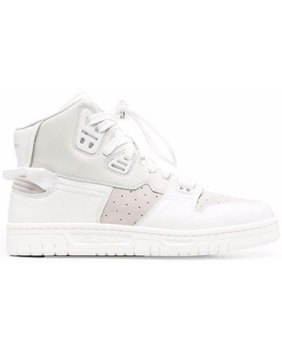 Acne Studios Panelled High-top Sneakers - White