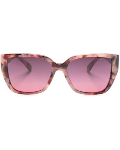 Michael Kors Sonnenbrille mit eckigem Gestell - Pink