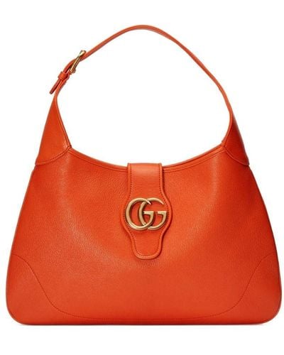 Gucci Sac porté épaule Aphrodite médium - Orange