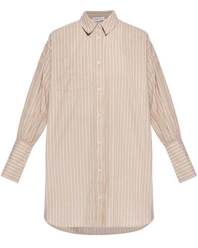 Anine Bing Striped Cotton Shirt - Natural