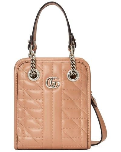 Gucci Mini sac à bandoulière GG Marmont - Neutre
