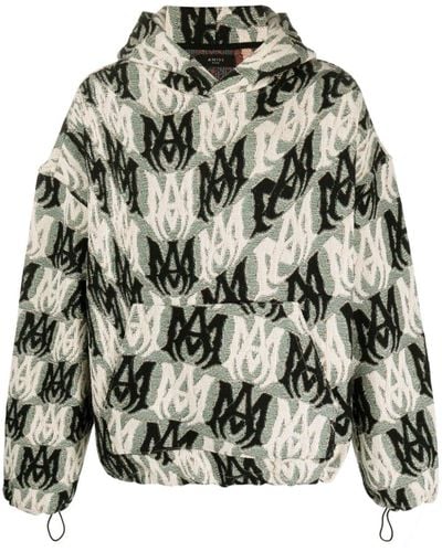 Amiri M.a. Tapestry Cotton Hoodie - Gray