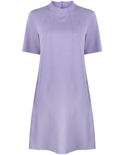 Moschino Jeans Robe courte à col montant - Violet