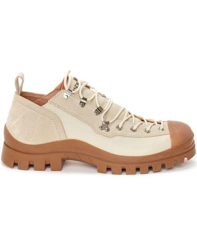 JW Anderson Embroidered-logo Lace-up Shoes - Brown