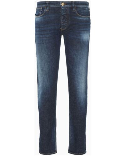 Emporio Armani J75 Slim-cut Jeans - Blue