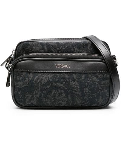 Versace Sac porté épaule à imprimé Barocco Athena - Noir