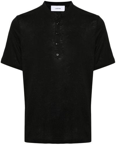 Lardini T-shirt en maille fine - Noir
