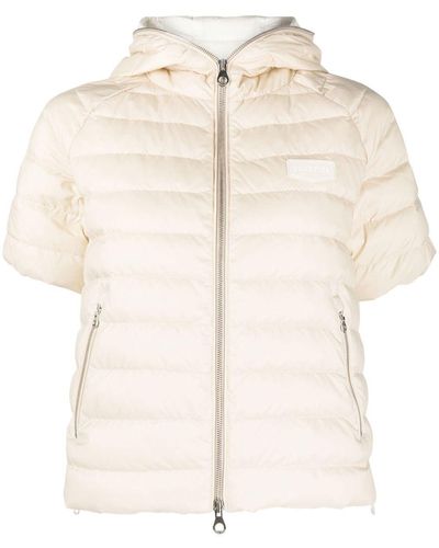 Duvetica Short-sleeve Padded Jacket - Natural