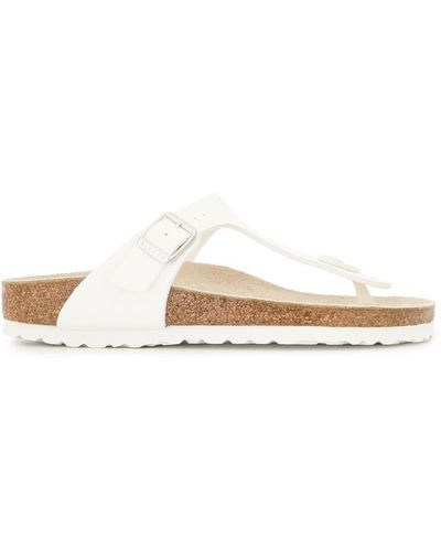 Birkenstock Gizeh Bs Faux-leather Sandals - White