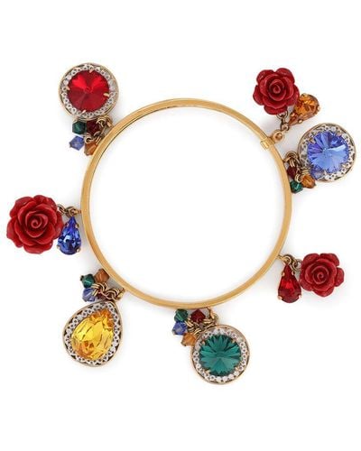 Dolce & Gabbana Armband Met Amulet - Metallic