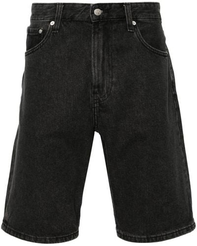 Calvin Klein Mid-rise Denim Shorts - Black