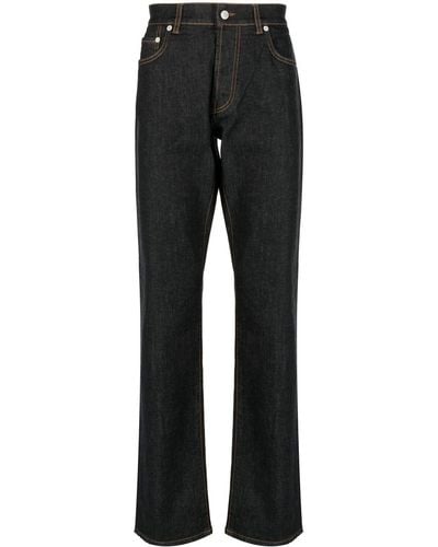 Dunhill Gerade Jeans im Five-Pocket-Design - Schwarz