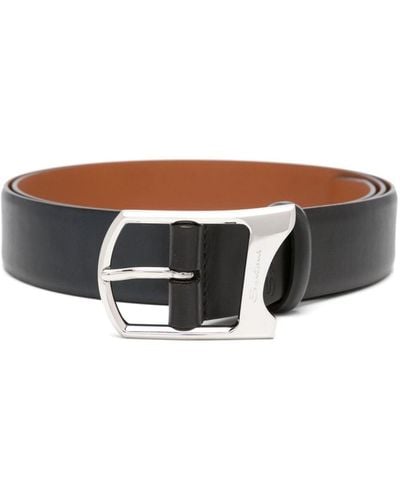 Santoni Buckle-fastening Leather Belt - Brown