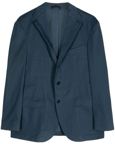 MAN ON THE BOON. Single-breasted Blazer - Blue