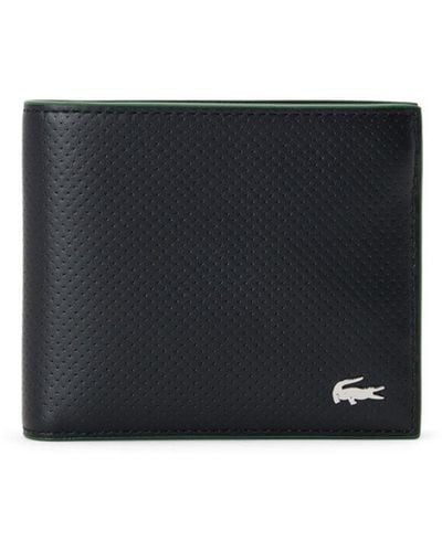 Lacoste Logo-plaque Leather Wallet - Black