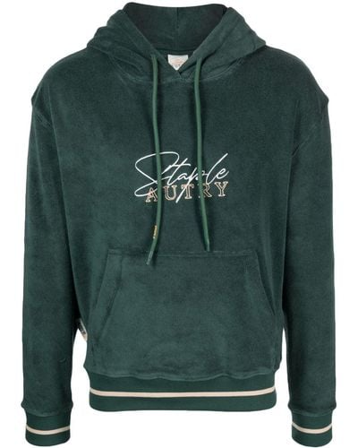 Autry X Jeff Staple Logo-embroidered Hoodie - Green