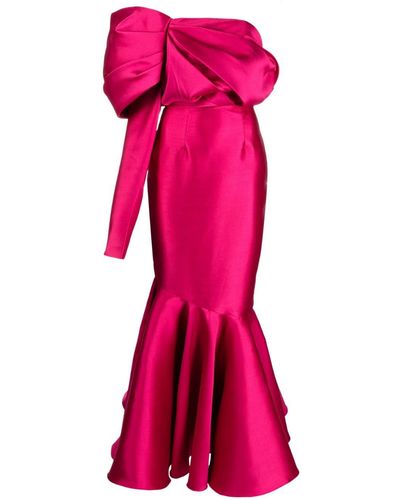 Solace London Asymmetrische Maxi-jurk - Roze