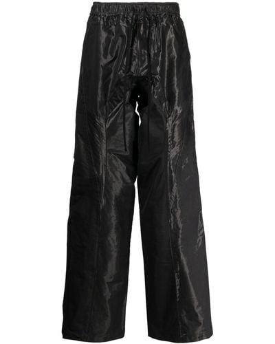 Julius Pantalon de jogging droit à lien de resserrage - Noir