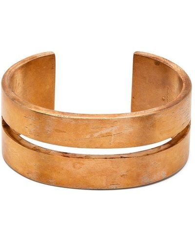 Parts Of 4 Distressed Cuff Bracelet - Metallic