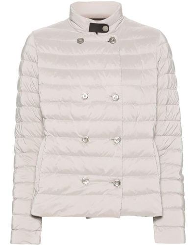 Moorer Quilted Padded Jacket - White