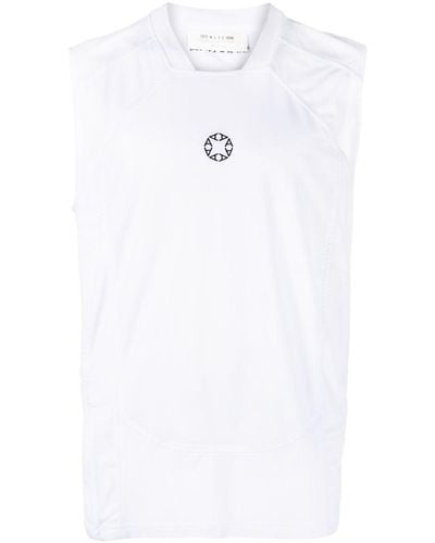 1017 ALYX 9SM Top con parche del logo - Blanco