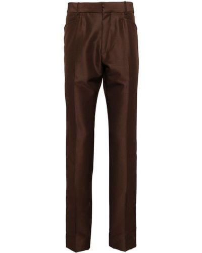 Tom Ford Atticus tailored trousers - Marrón