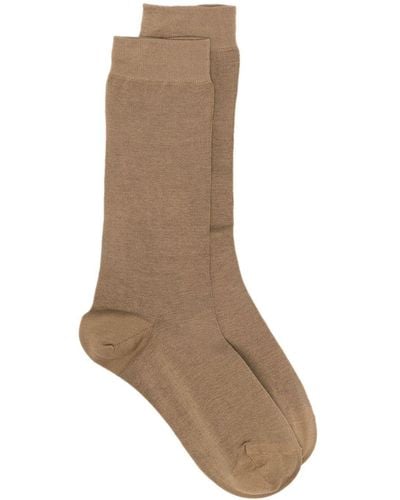 Moncler Knitted Ankle Socks - Brown