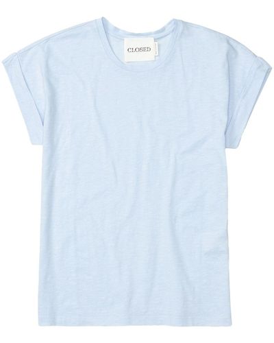 Closed Easy T-Shirt aus Baumwolle - Blau