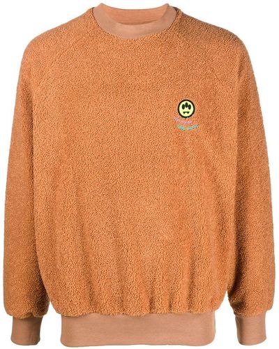 Barrow Sweater Met Geborduurd Logo - Oranje