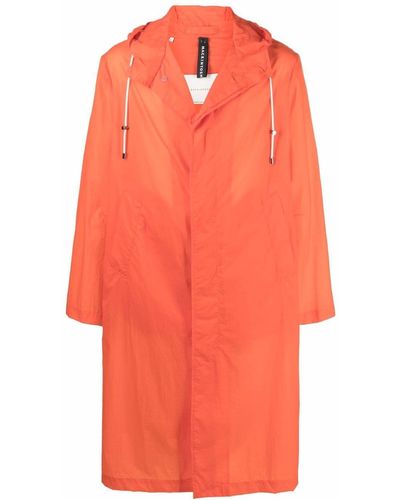 Mackintosh Wolfson Hooded Coat - Orange