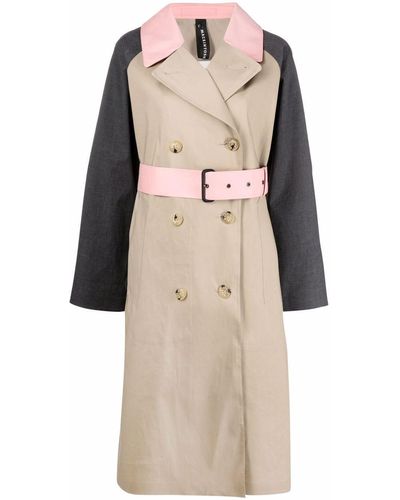 Mackintosh Ava Double-breasted Trench Coat - Natural
