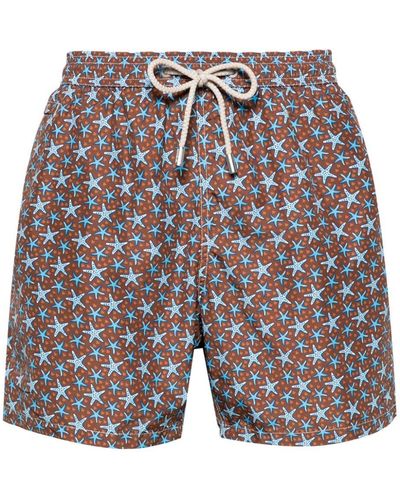 Mc2 Saint Barth Starfish-print Swim Shorts - Grey