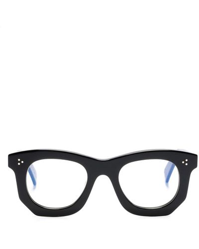 Lesca Ogre Xl スクエア眼鏡フレーム - ブラック