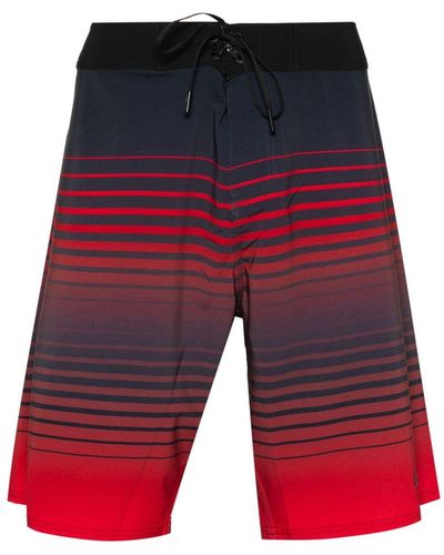 Oakley Fade Out 21 Raised-logo Swim Shorts - Red