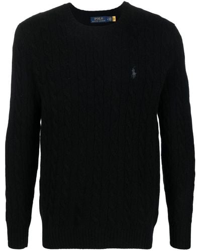 Polo Ralph Lauren Jersey con logo bordado - Negro