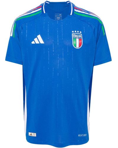 adidas Italy 2024 Home Tシャツ - ブルー