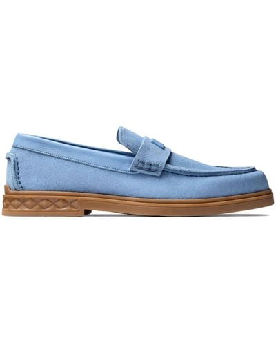 Jimmy Choo Josh Driver Suede Loafers - Blue