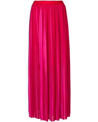 Karl Lagerfeld Pleated Maxi Skirt - Pink