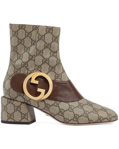 Gucci Blondie Ankle Boot - Brown