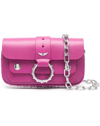 Zadig & Voltaire X Kate Moss Leather Mini Bag - Pink